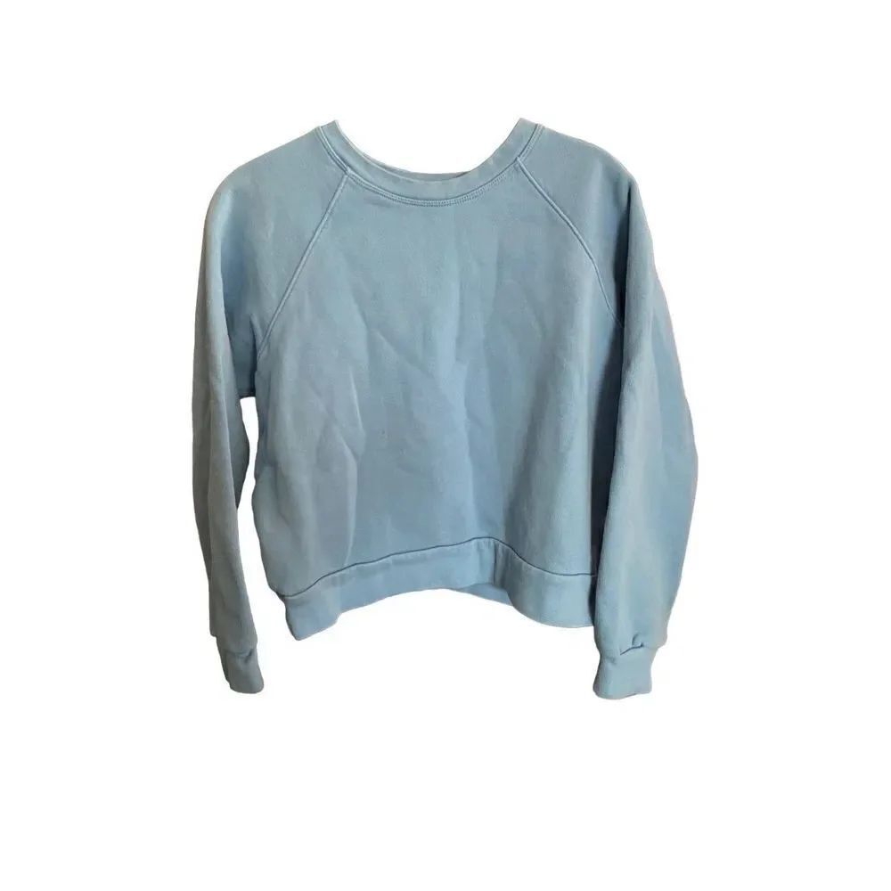 Reformation jeans women’s cornflower blue crewneck sweatshirt size XS